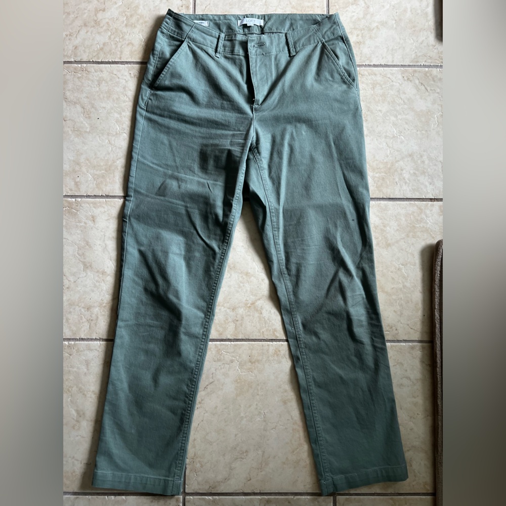Loft Green Chino Pants - image 7